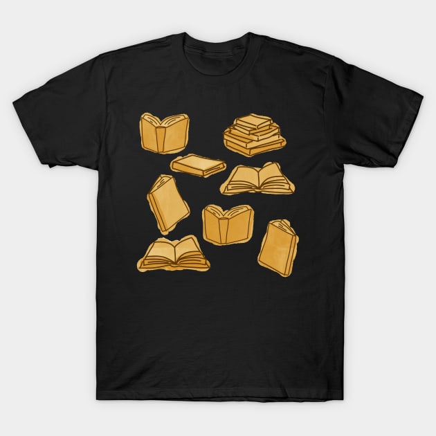 Vintage books T-Shirt by Pakanese_Art